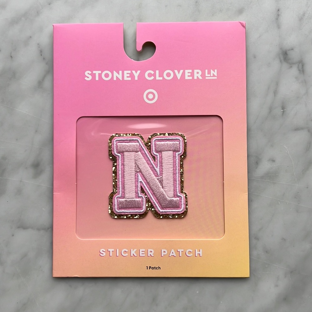 Stoney Clover Lane x Target Light Pink Letter Patch “N”